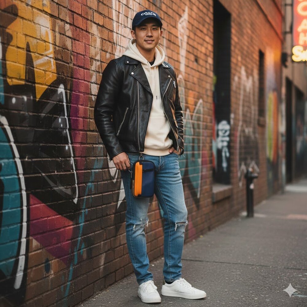 Coach Pouch In Colorblock Signature Canvas EUC! L… - image 1